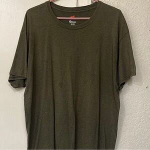 Hanes Xtemp XL Green (olive) Short Sleeve Tee Crew Neck